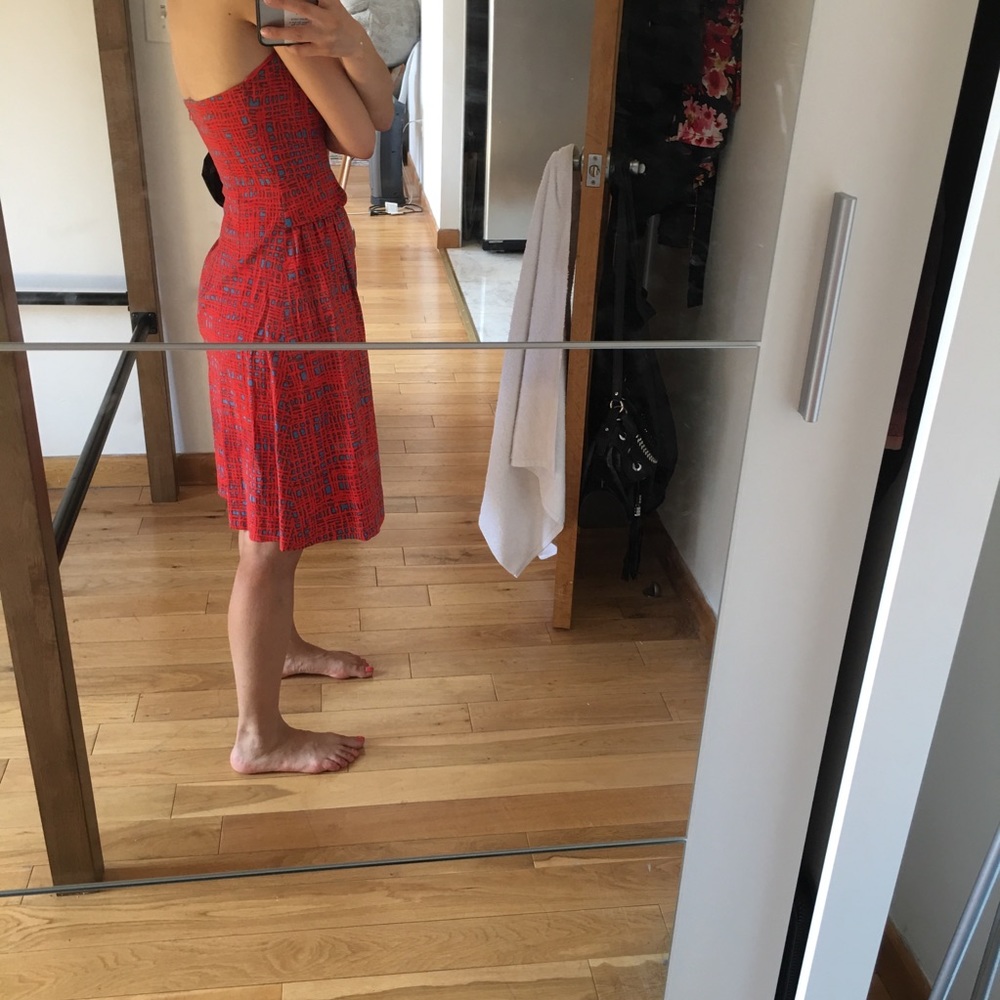 Sz 0 Anthropologie Tabitha strapless dress - Picture 5 of 7